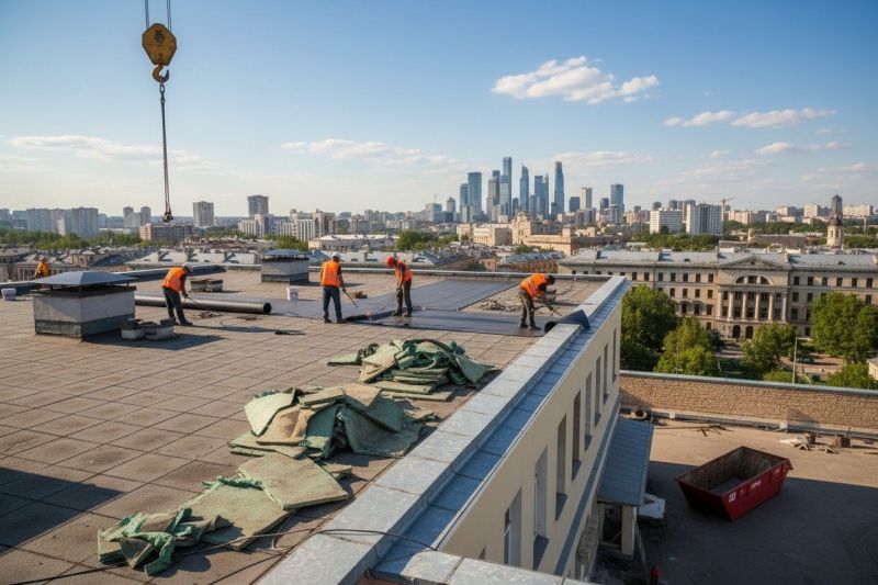 Industrial Roof Installation detail