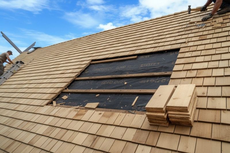 Shake Roof Replacement detail