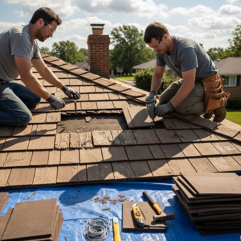 Shake Shingle Repair detail