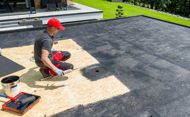 Single Ply Roof Installation detail