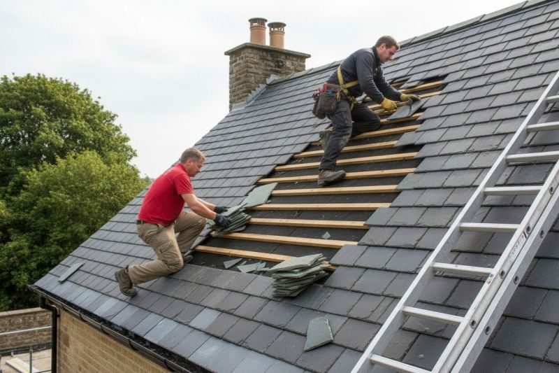 Slate Roof Leak Repair detail