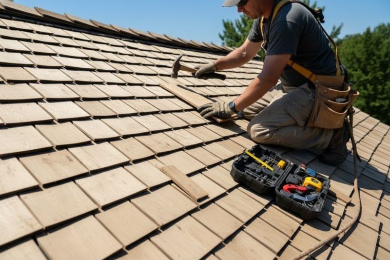 Wood Shake Roof Replacement detail